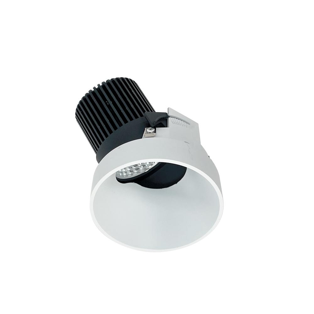 4&#34; Iolite LED Round Trimless Adjustable Slot, 800lm / 14W, Comfort Dim, Matte Powder White