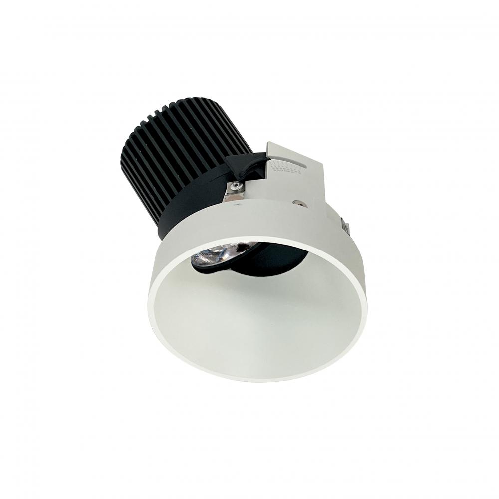 4&#34; Iolite LED Round Trimless Adjustable Slot, 10-Degree Optic, 800lm / 12W, 2700K, White