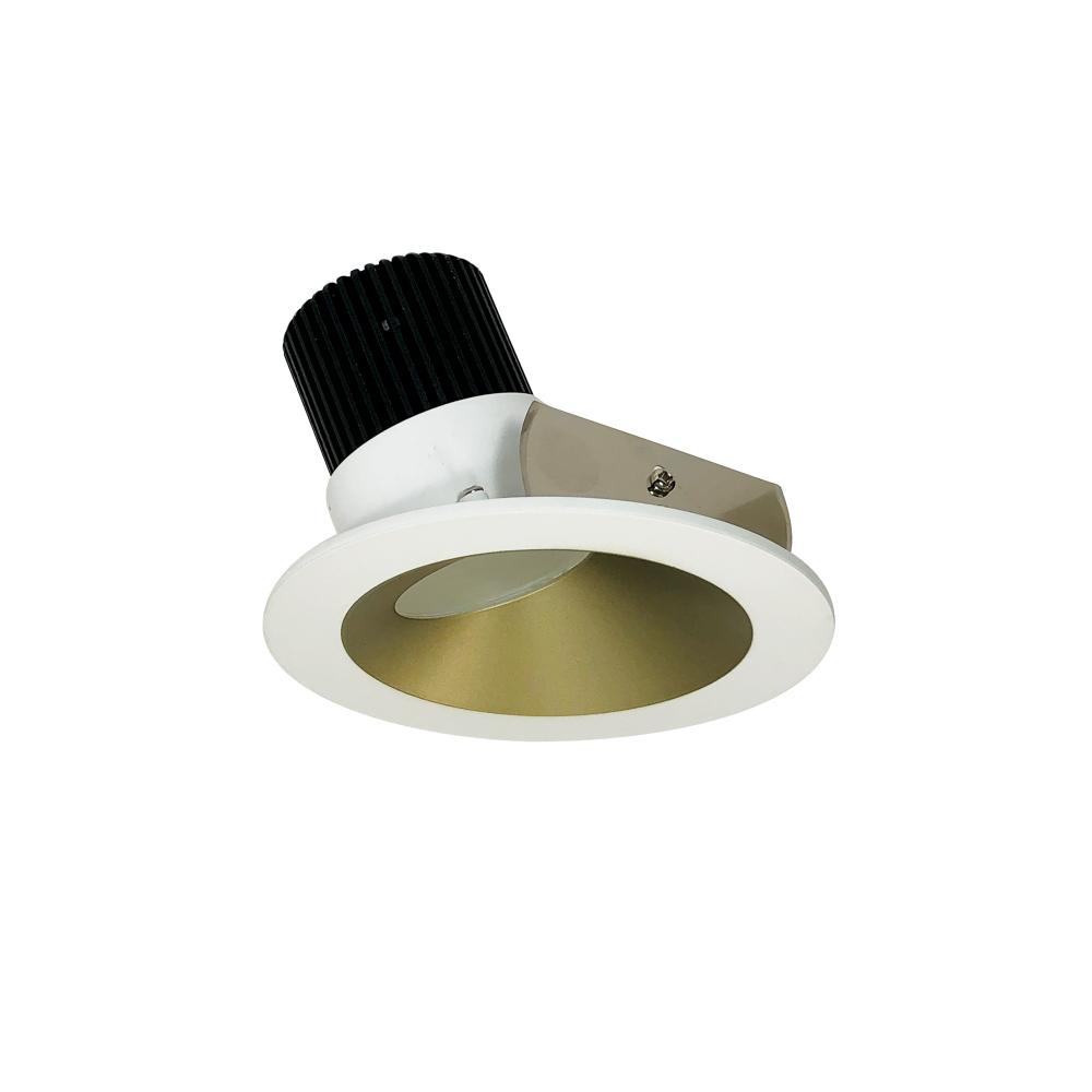 4&#34; Iolite LED Round Wall Wash, 800lm / 14W, Comfort Dim, Champagne Haze Reflector / Matte Powder