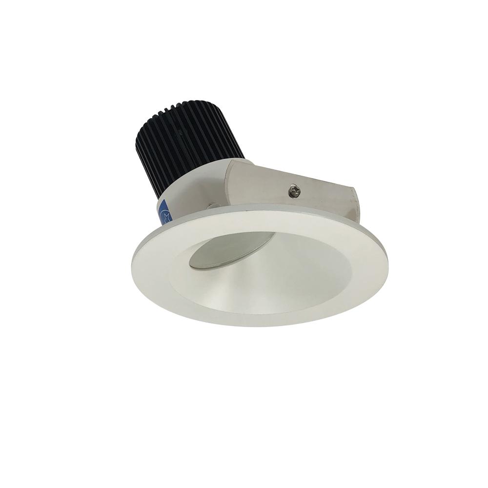 4&#34; Iolite LED Round Wall Wash, 800lm / 14W, Comfort Dim, Matte Powder White Reflector / Matte