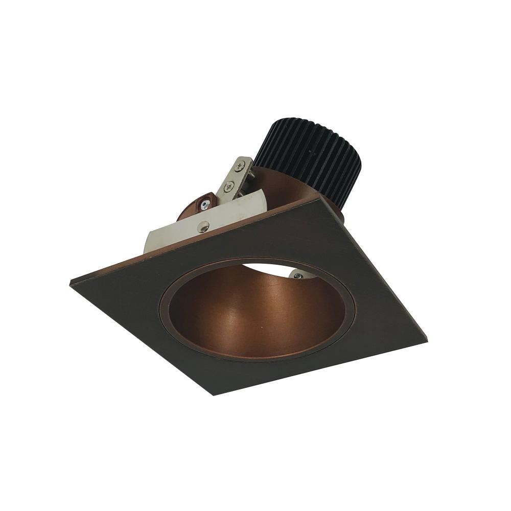 4&#34; Iolite LED Square Adjustable Reflector with Round Aperture, 1000lm / 14W, 4000K, Bronze