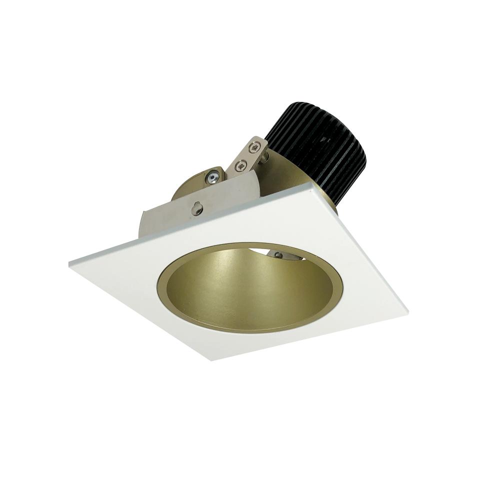 4&#34; Iolite LED Square Adjustable Reflector with Round Aperture, 1000lm / 14W, 3000K, Champagne