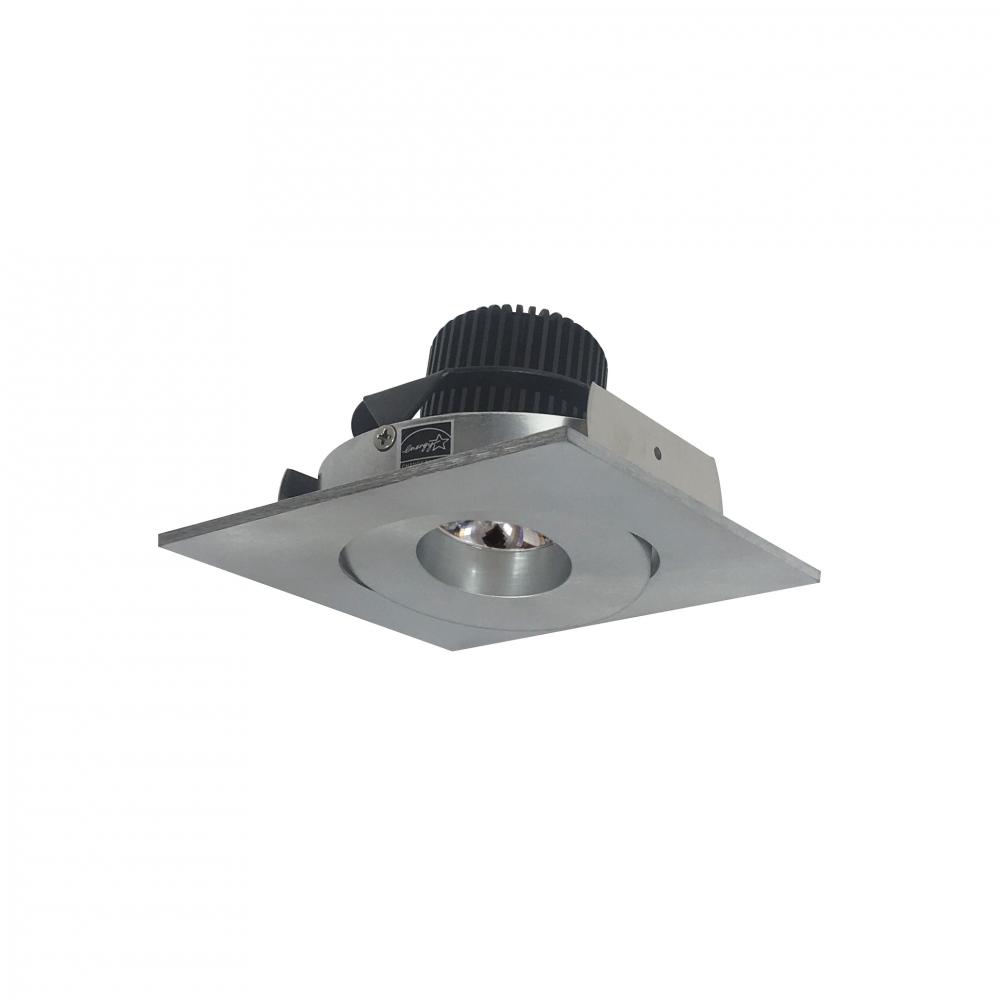 4&#34; Iolite LED Square Adjustable Gimbal, 10-Degree Optic, 800lm / 12W, 3500K, Natural Metal