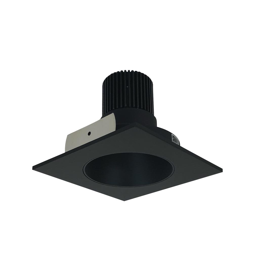 4&#34; Iolite LED Square Reflector with Round Aperture, 10-Degree Optic, 800lm / 12W, 3000K, Black