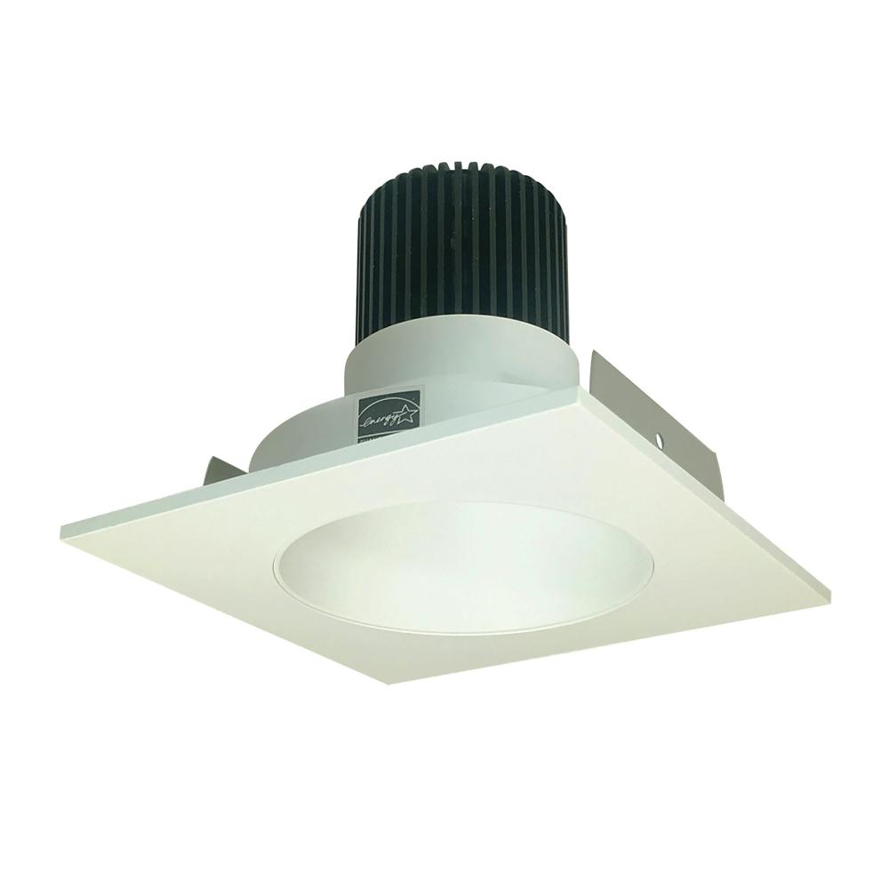 4&#34; Iolite LED Square Reflector with Round Aperture, 10-Degree Optic, 800lm / 12W, 2700K, White