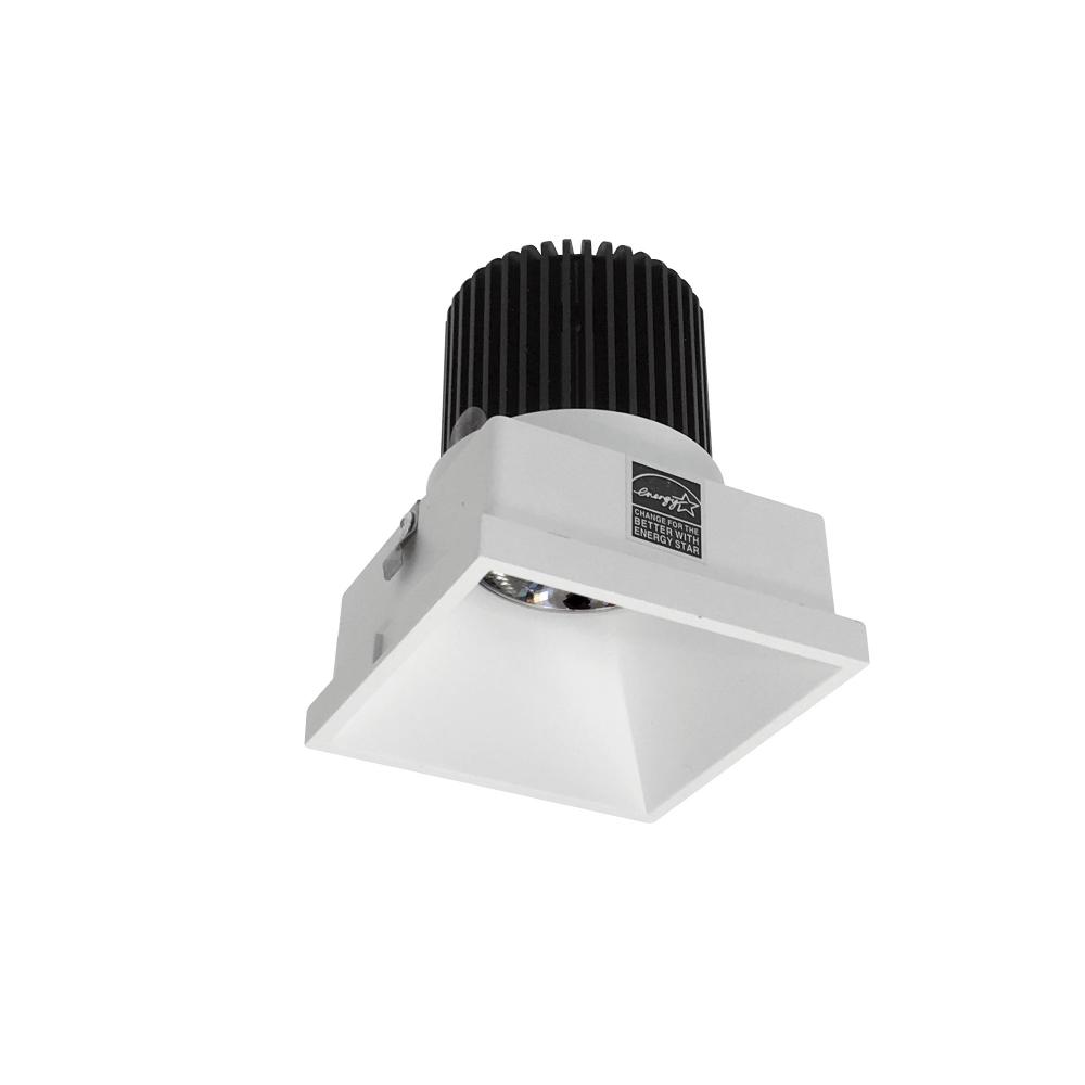 4&#34; Iolite LED Square Trimless Downlight, 10-Degree Optic, 800lm / 12W, 2700K, Matte Powder White