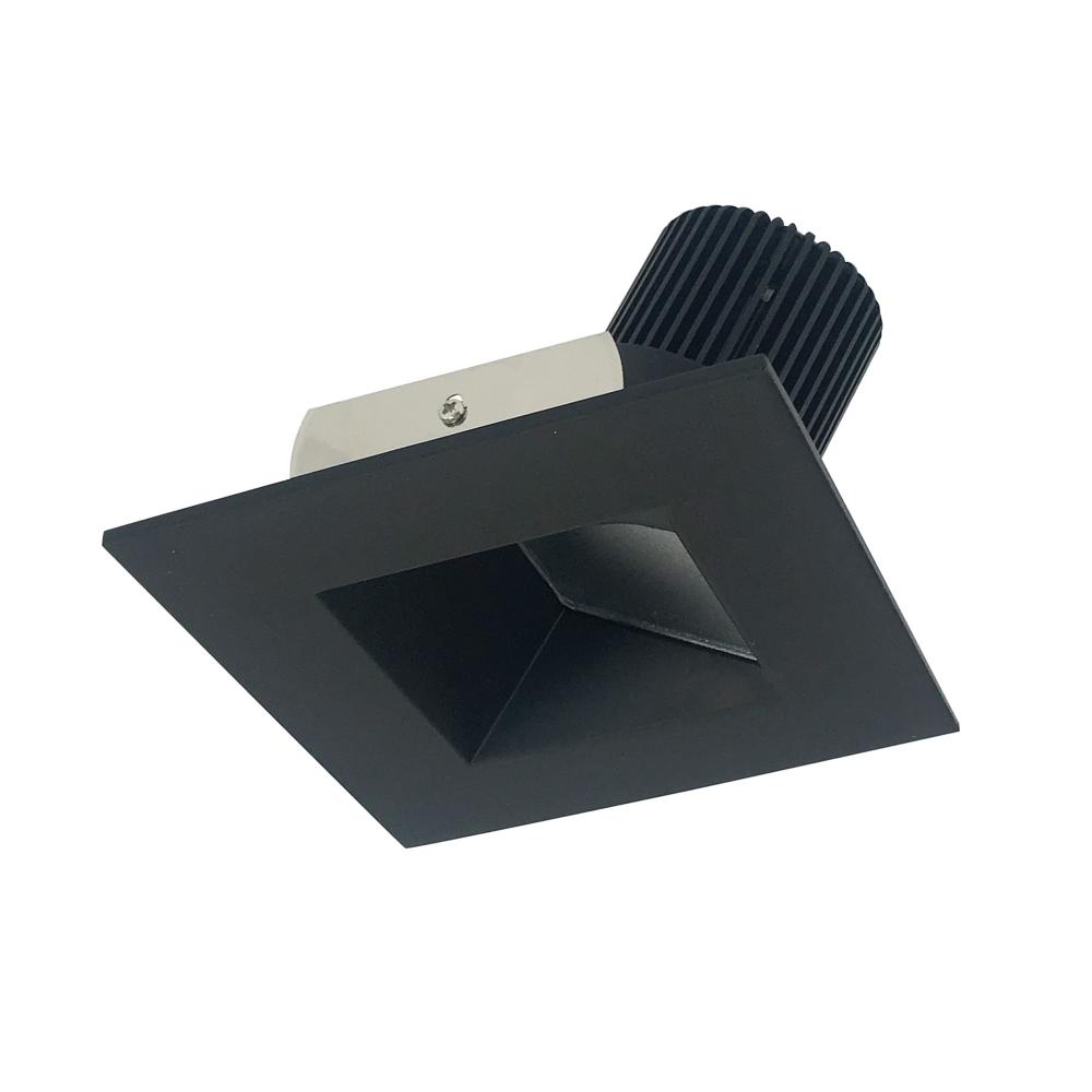 4&#34; Iolite LED Square Wall Wash, 1000lm / 14W, 3000K, Black Reflector / Black Flange