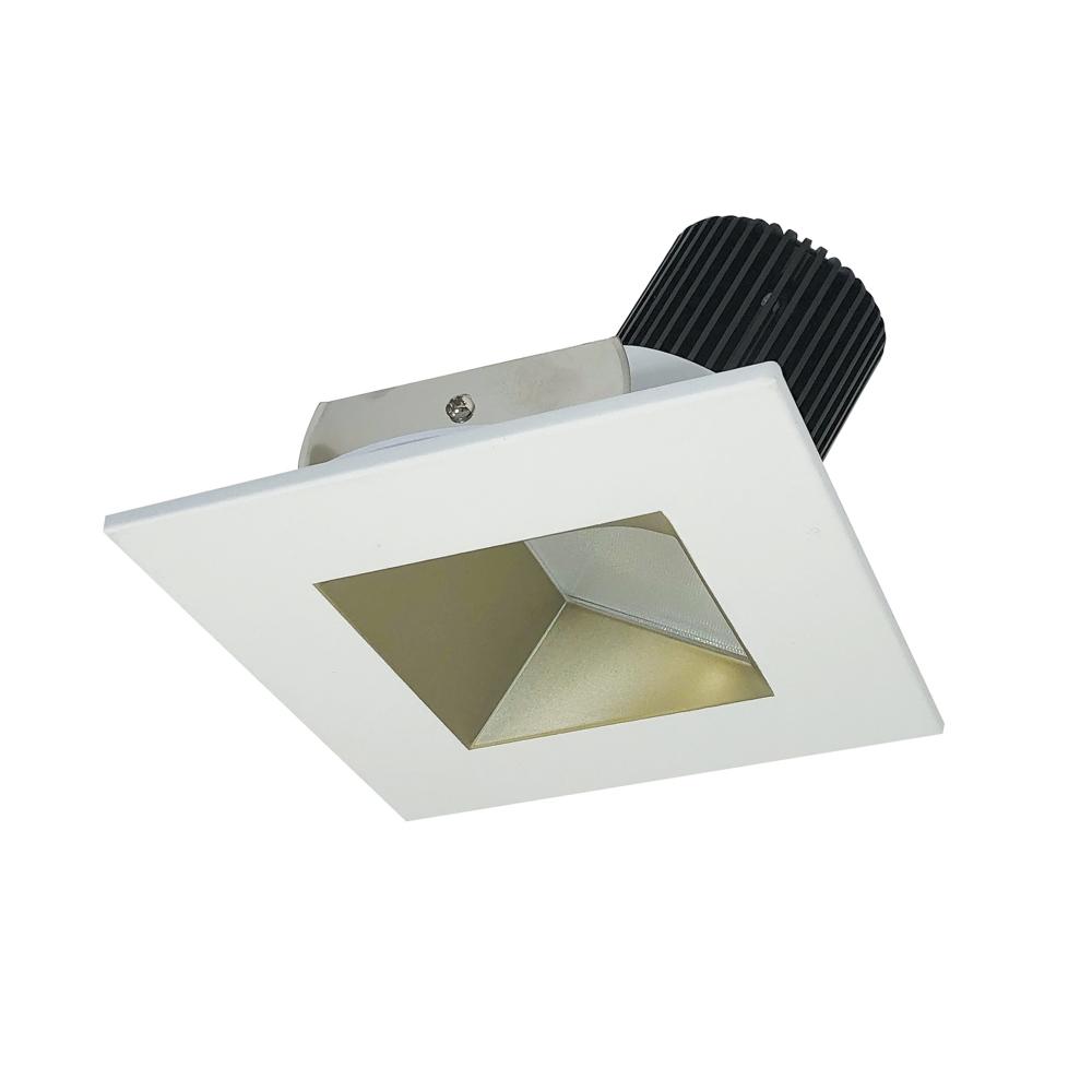 4&#34; Iolite LED Square Wall Wash, 1000lm / 14W, 3000K, Champagne Haze Reflector / Matte Powder