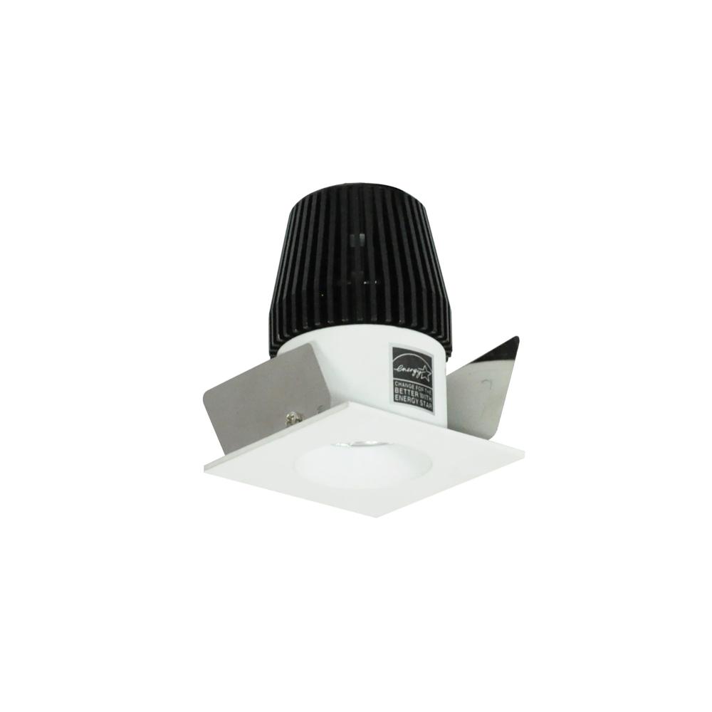 1&#34; Iolite LED BWF Square Reflector with Round Aperture, 600lm, Comfort Dim, Matte Powder White