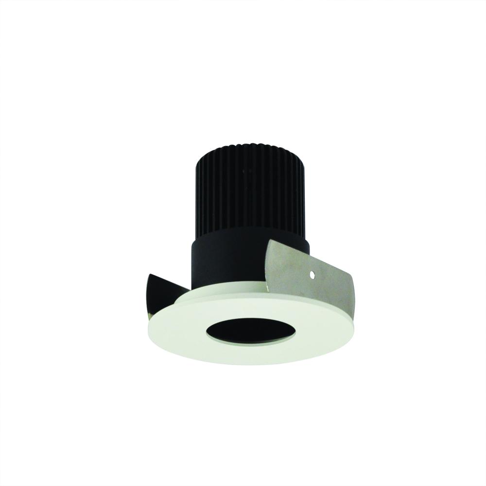 2&#34; Iolite LED Round Pinhole, 800lm / 14W, Comfort Dim, Black Pinhole / Matte Powder White Flange