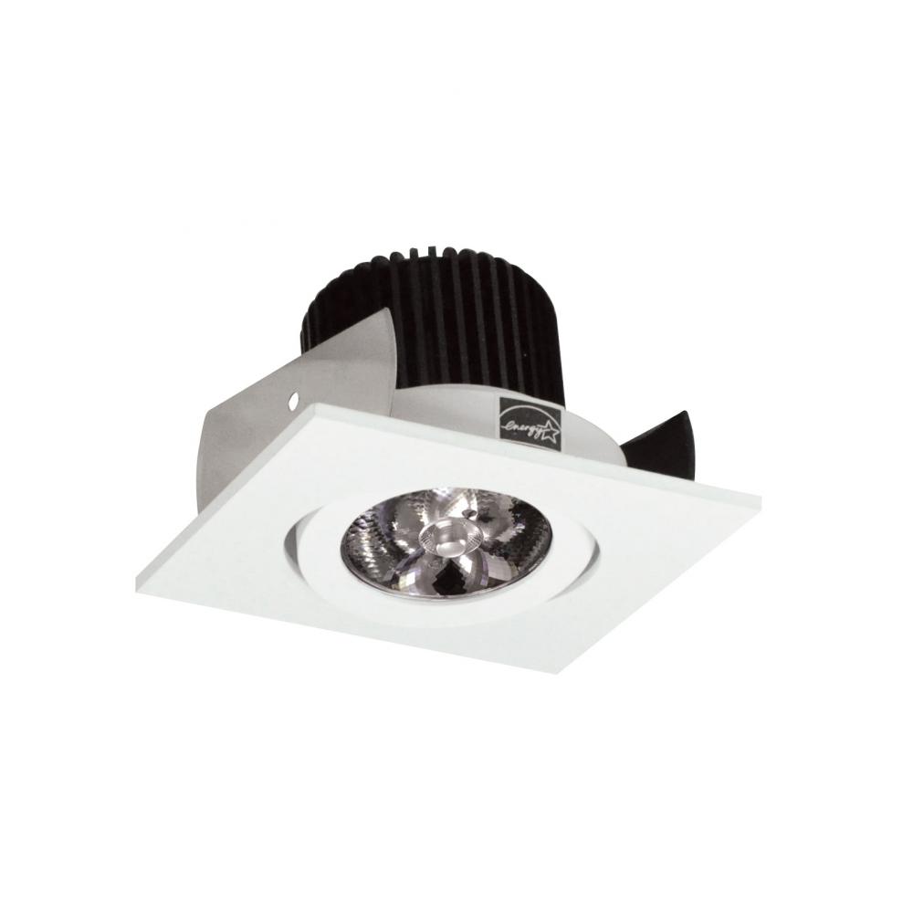 2&#34; Iolite LED Square Adjustable Gimbal, 10-Degree Optic, 850lm / 12W, 4000K, Matte Powder White