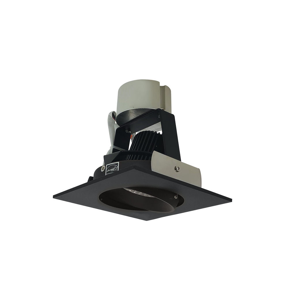 4&#34; Iolite LED Square Adjustable Cone Retrofit, 800lm / 12W, Comfort Dim, Black Reflector / Black