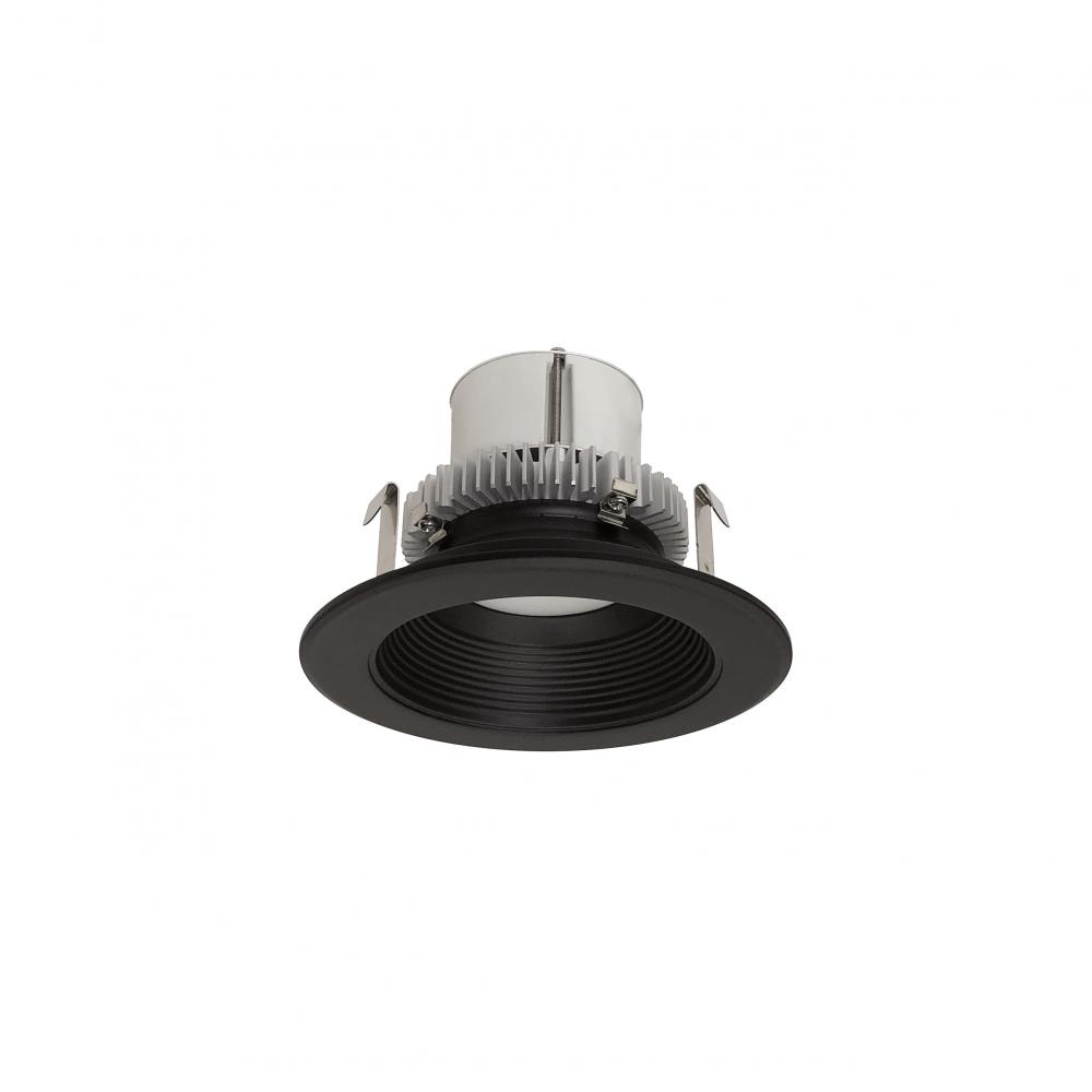 4&#34; Cobalt Click Round Retrofit Baffle, 1000lm / 12W, 3500K, Black Baffle / Black Flange,