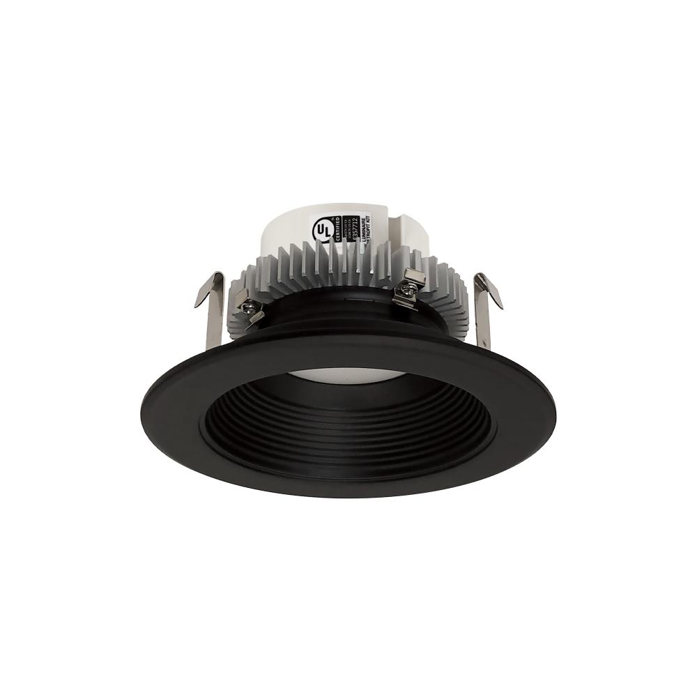 4&#34; Cobalt Click Round Retrofit Baffle, 1000lm / 13.5W, Selectable CCT, Black Baffle / Black