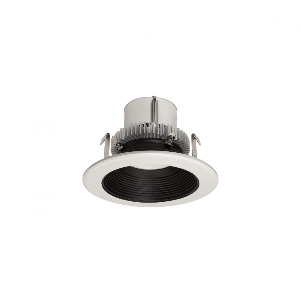 4&#34; Cobalt Click Round Retrofit Baffle, 1000lm / 12W, 3500K, Black Baffle / White Flange,