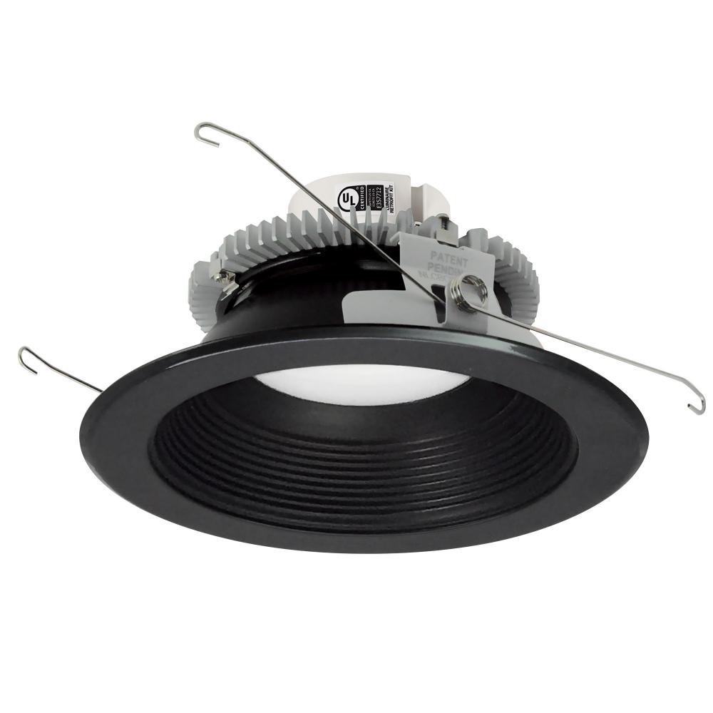 6&#34; Cobalt Click Round Retrofit Baffle, 1000lm / 13.5W, Selectable CCT, Black