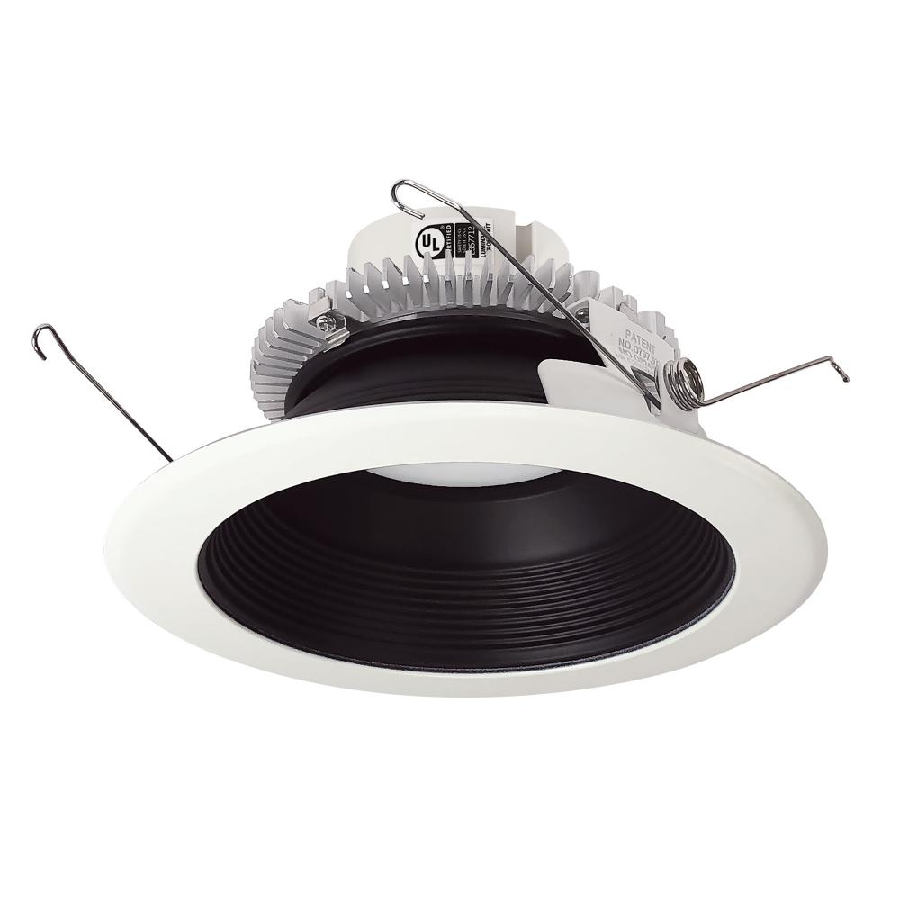 6&#34; Cobalt Click Round Retrofit Baffle, 1000lm / 13.5W, Selectable CCT, Black/White