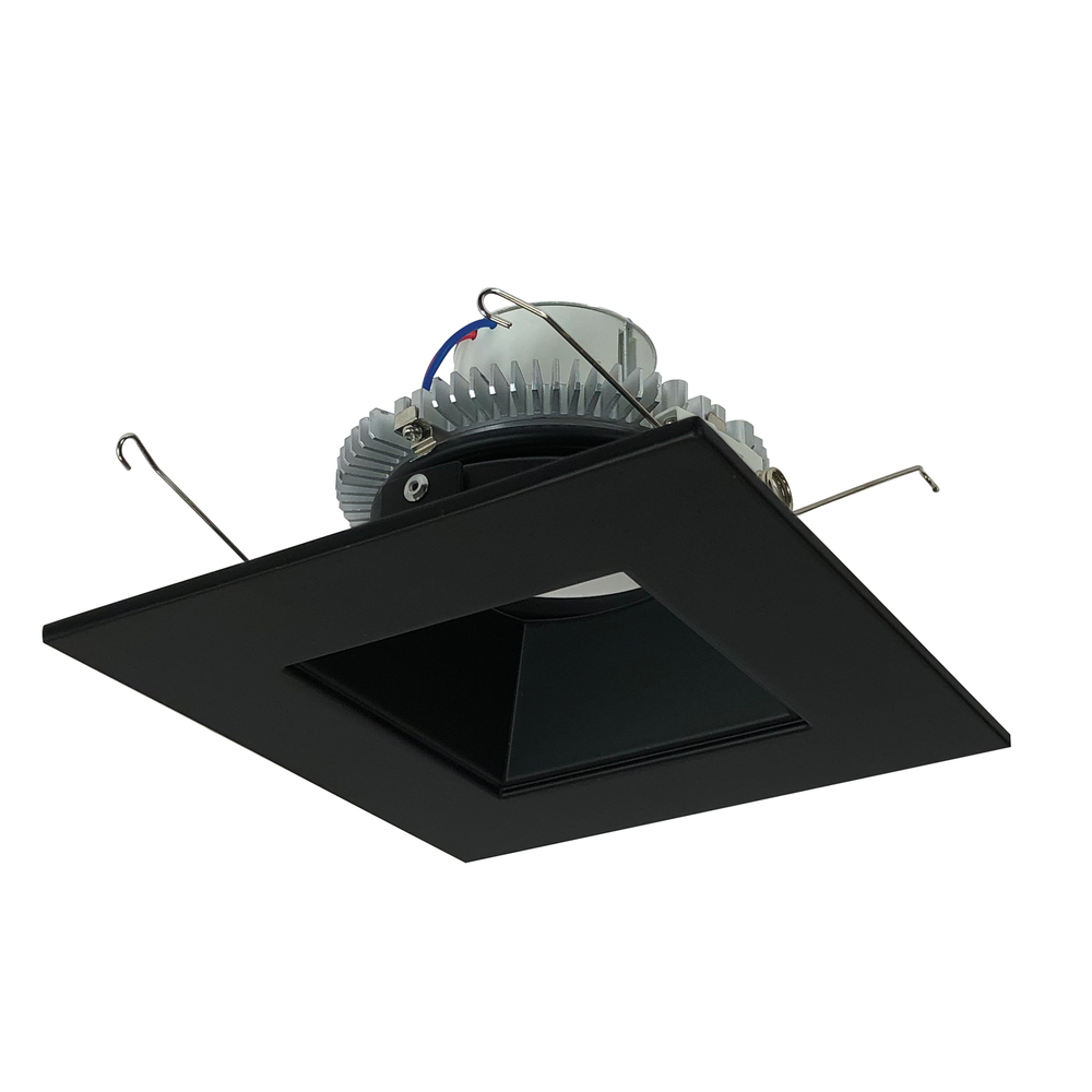 6&#34; Cobalt Click LED Retrofit, Square Reflector, 1000lm / 12W, 4000K, Black Reflector / Black