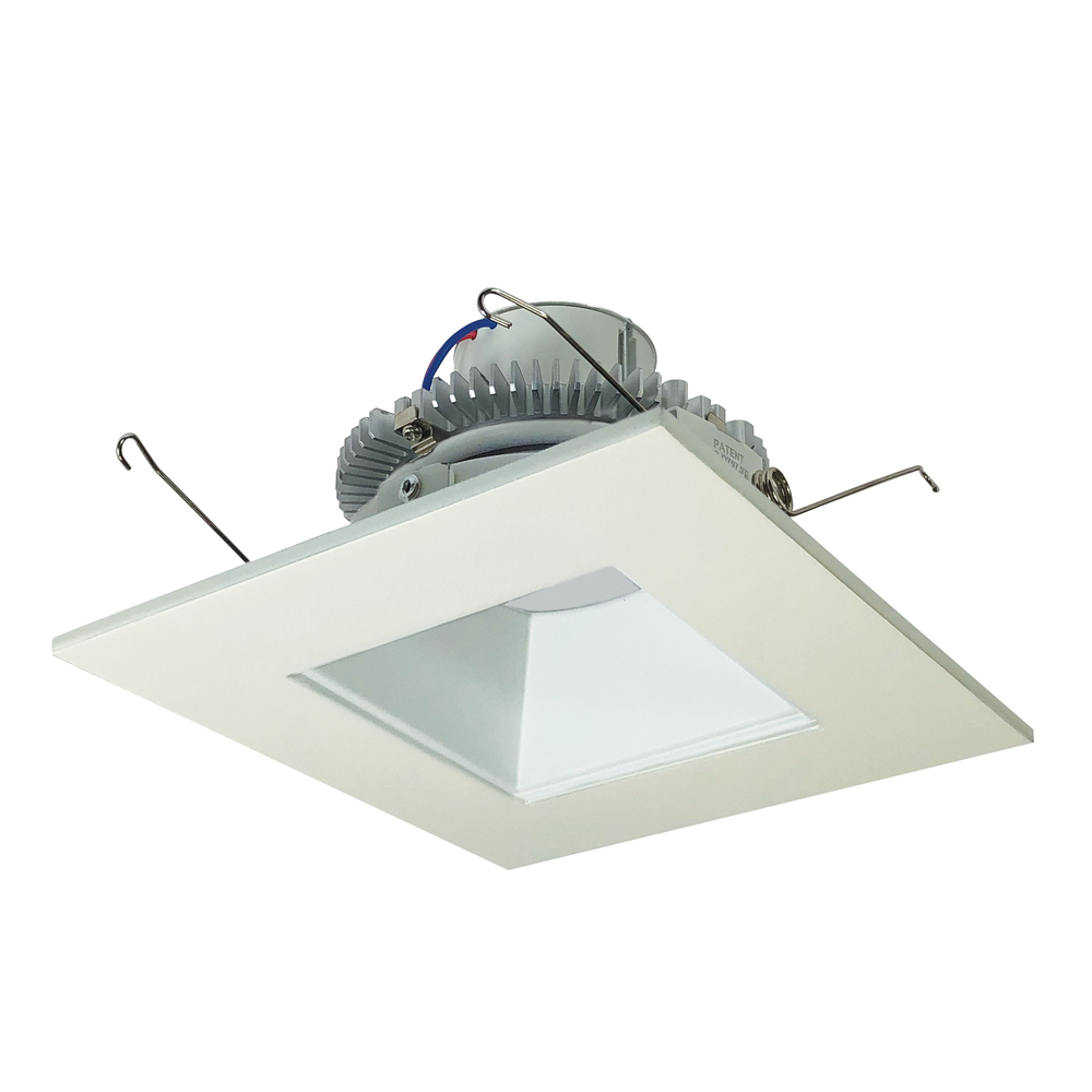 6&#34; Cobalt Click LED Retrofit, Square Reflector, 1000lm / 12W, 4000K, Matte Powder White