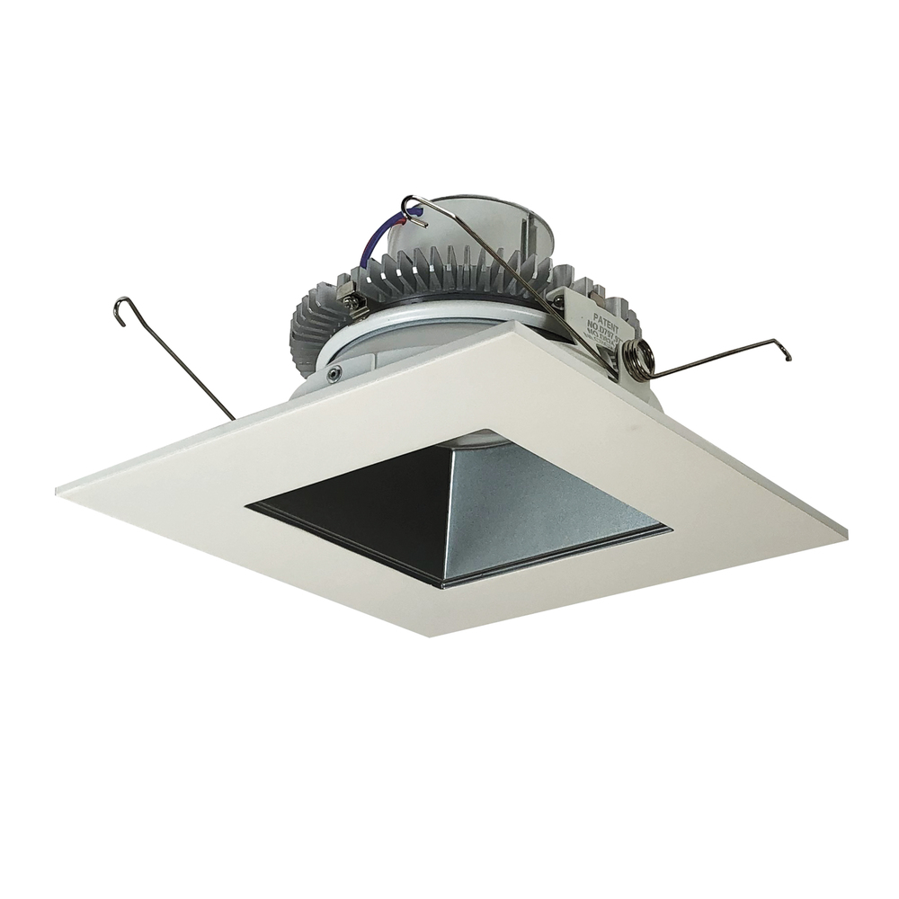 6&#34; Cobalt Click LED Retrofit, Square Reflector, 1000lm / 12W, 3000K, Pewter Reflector / White