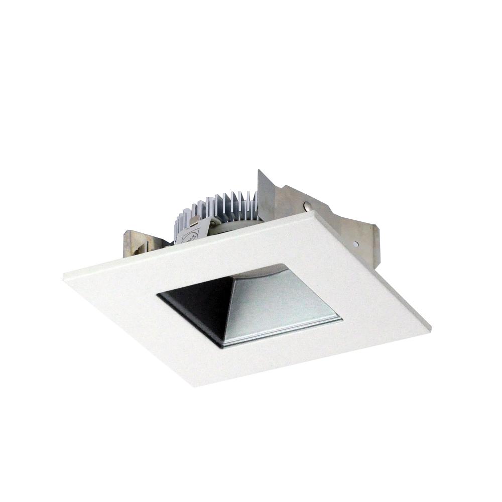 4&#34; Cobalt Shallow High Lumen LED Trim, Square/Square Regress, 1250lm, 3000K, Haze/White