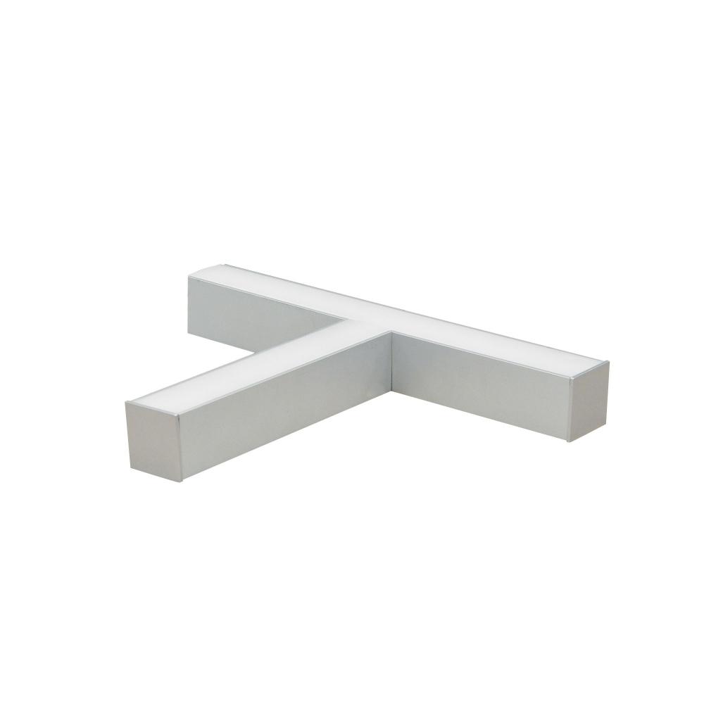 &#34;T&#34; Shaped L-Line LED Direct Linear w/ Dedicated CCT, 4600lm / 4000K, Aluminum Finish