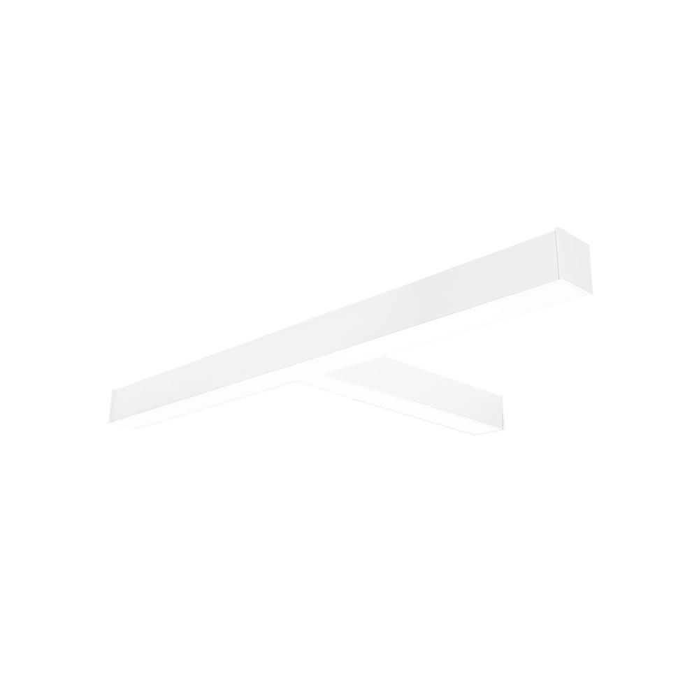 &#34;T&#34; Shaped L-Line LED Direct Linear w/ Selectable Wattage & CCT, White Finish