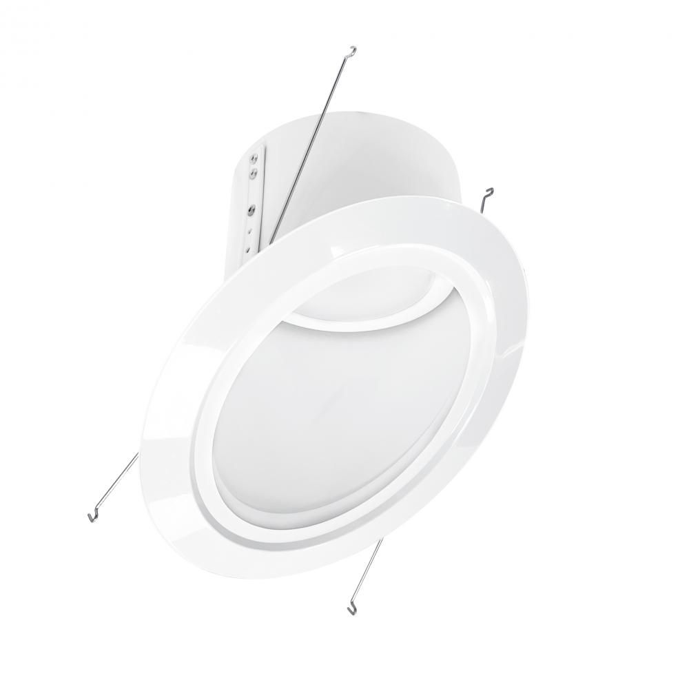 6&#34; Super Sloped LED Retrofit Reflector, 1200lm / 16W, 2700K, White Reflector / White Flange