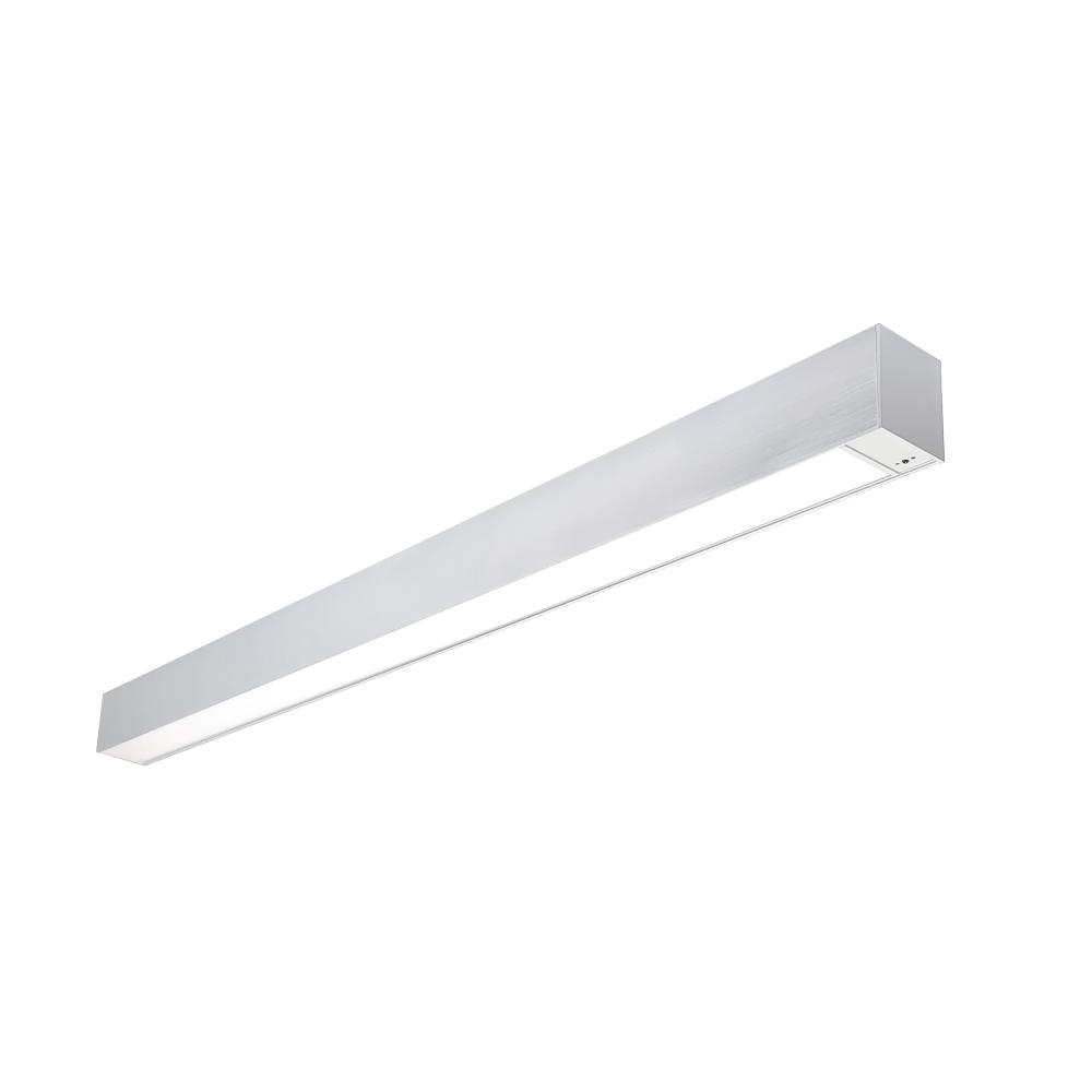 4&#39; L-Line LED Indirect/Direct Linear, 6152lm / Selectable CCT, Aluminum Finish, with Motion
