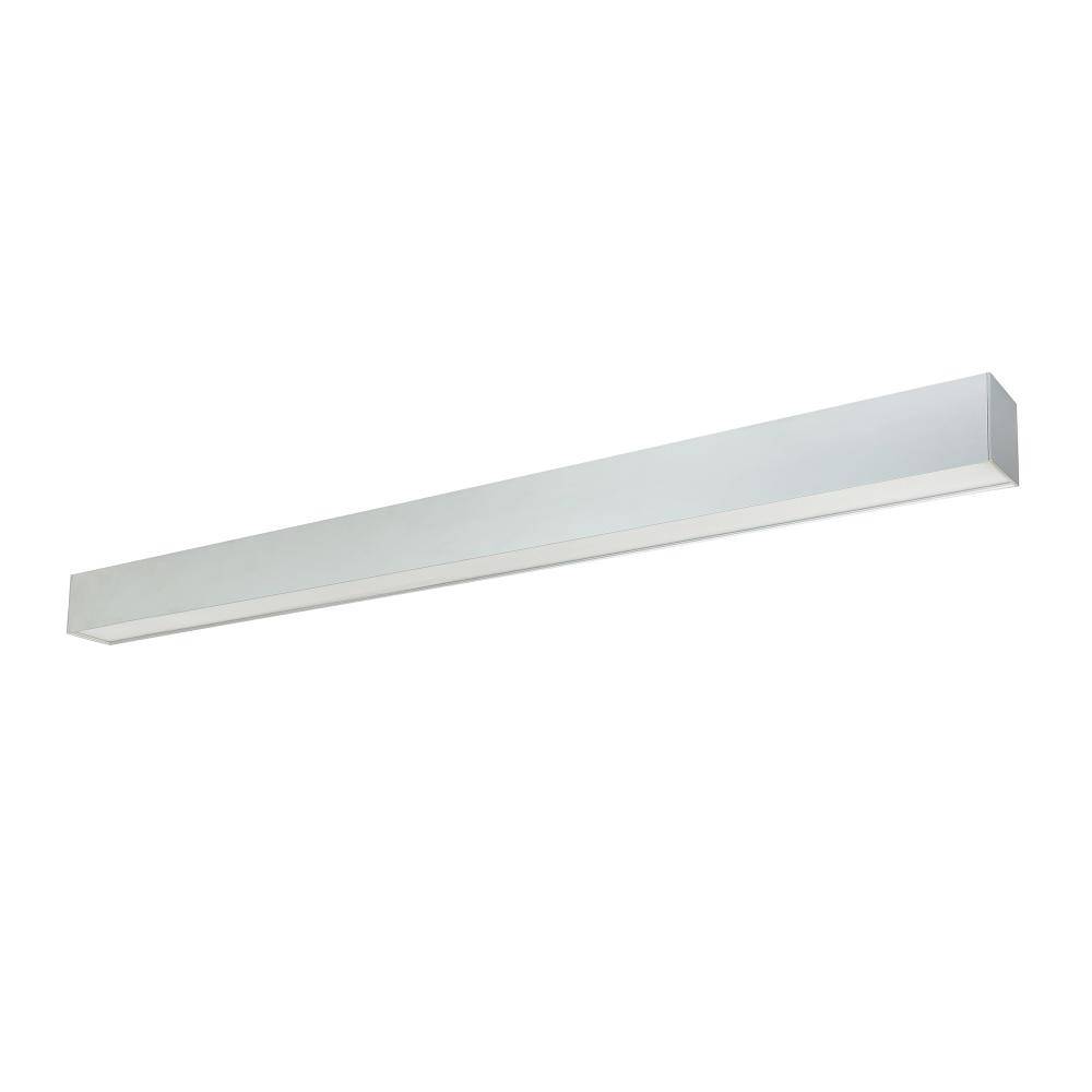 8&#39; L-Line LED Indirect/Direct Linear, 12304lm / Selectable CCT, Aluminum Finish, with EM