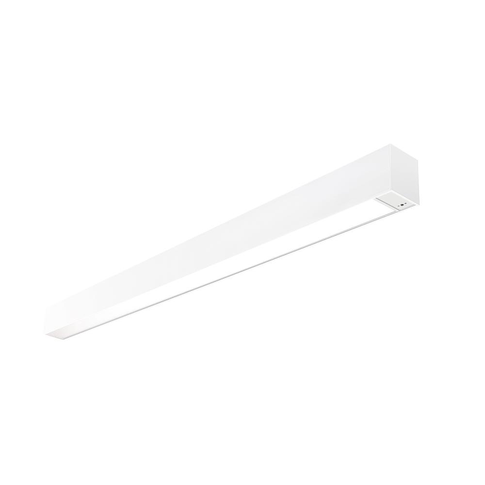 4&#39; L-Line LED Indirect/Direct Linear, 6152lm / Selectable CCT, White Finish, with Motion Sensor