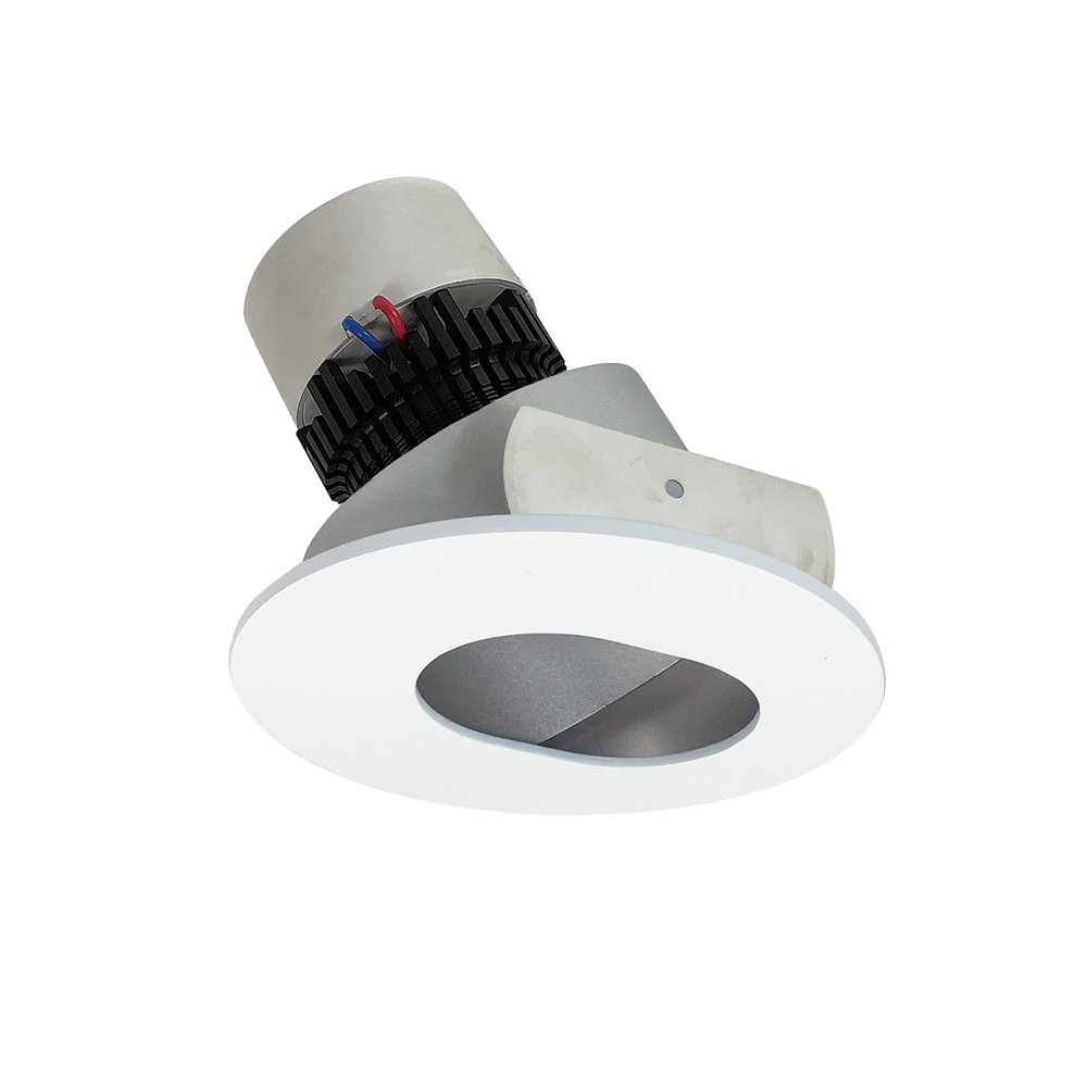 4&#34; Pearl LED Round Adjustable Slot Aperture Retrofit, 1000lm / 12W, 3000K, Haze Slot Aperture /