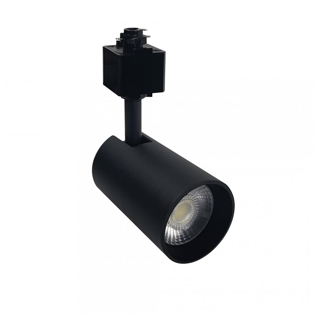 MAX Mini LED Track Head, 1000lm / 13W, 3500K, Narrow Flood optic, Black finish, L-style