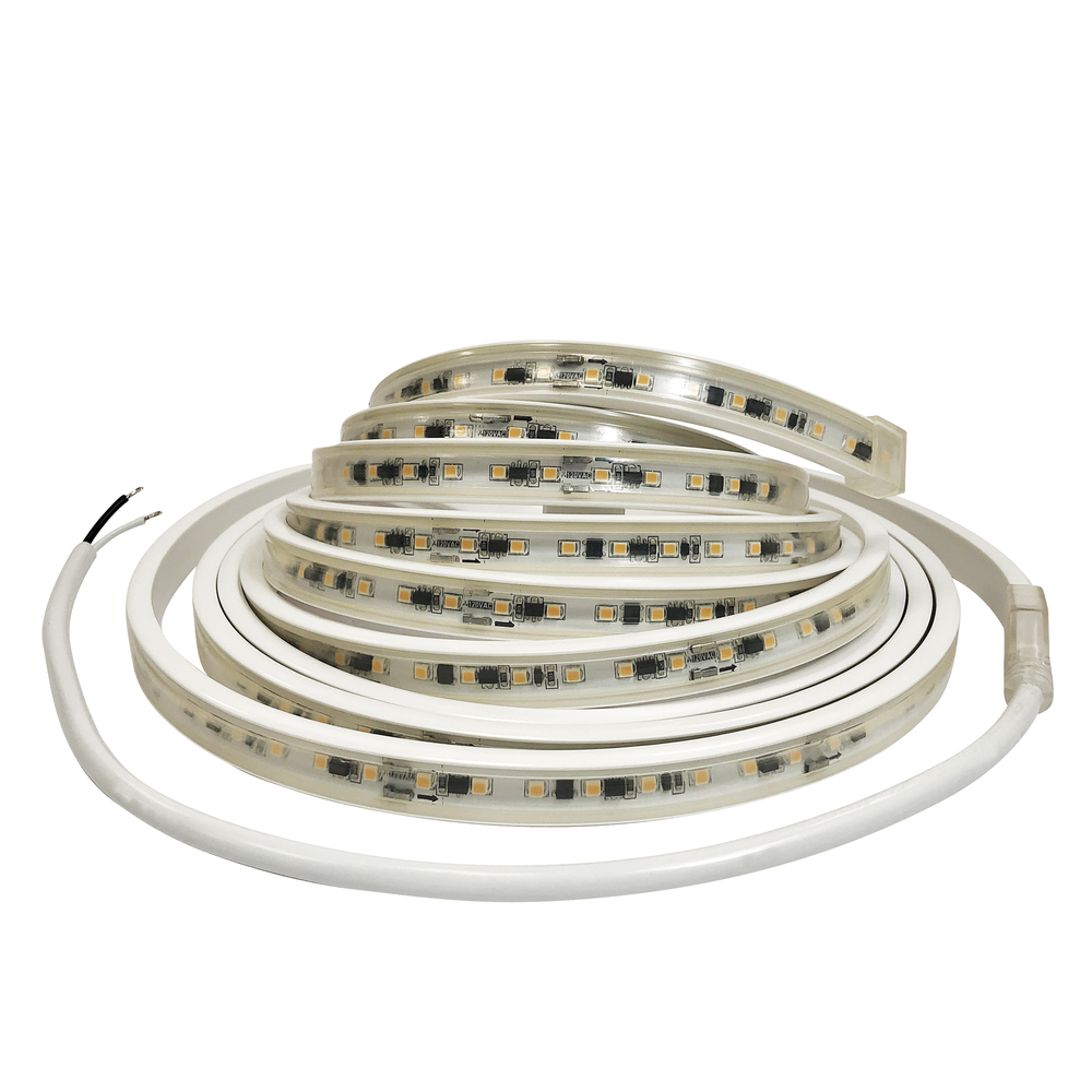 Custom Cut 20-ft, 8-in 120V Continuous LED Tape Light, 330lm / 3.6W per foot, 2700K, w/ Mounting