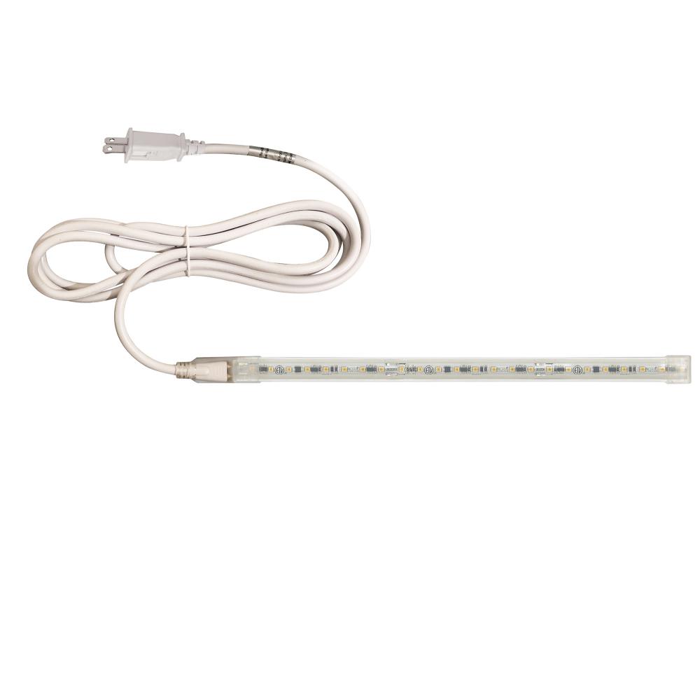 Custom Cut 12-ft, 4-in 120V Continuous LED Tape Light, 330lm / 3.6W per foot, 3000K, w/ Mounting