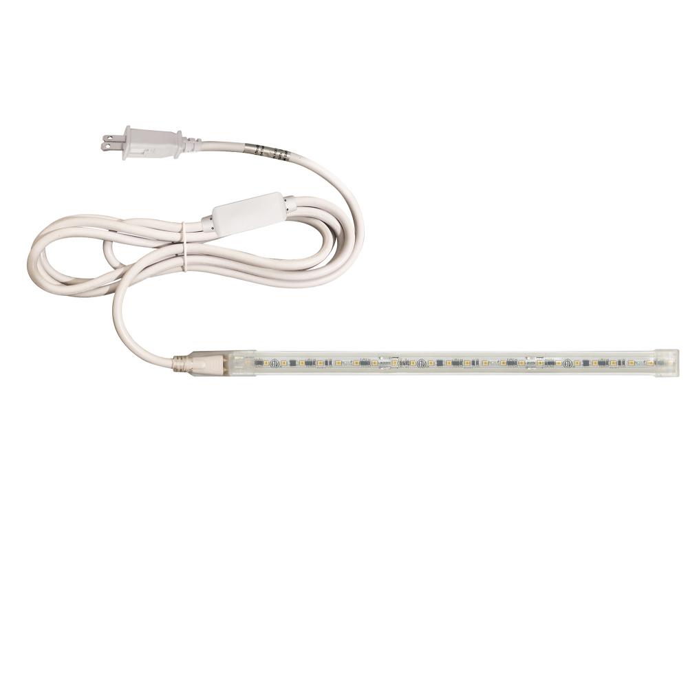 Custom Cut 15-ft, 8-in 120V Continuous LED Tape Light, 330lm / 3.6W per foot, 4000K, w/ Mounting