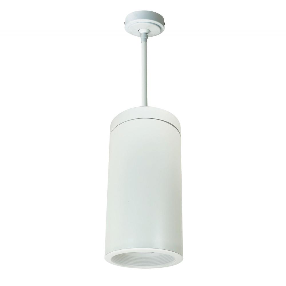 6&#34; Cobalt Pendant Mount Cylinder, White, 1000L, 3500K, White Baffle, 120V Triac/ELV/0-10V & 277V