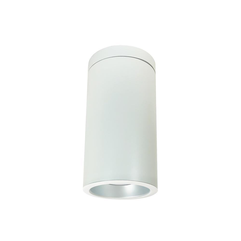 6&#34; Cobalt Surface Mount Cylinder, White, 1000L, 4000K, Haze/White Reflector, 120V Triac/ELV