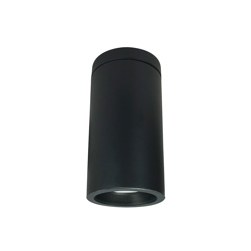 6&#34; Cobalt Surface Mount Cylinder, Black, 1000L, 2700K, Black/Black Baffle, 120V Triac/ELV/0-10V