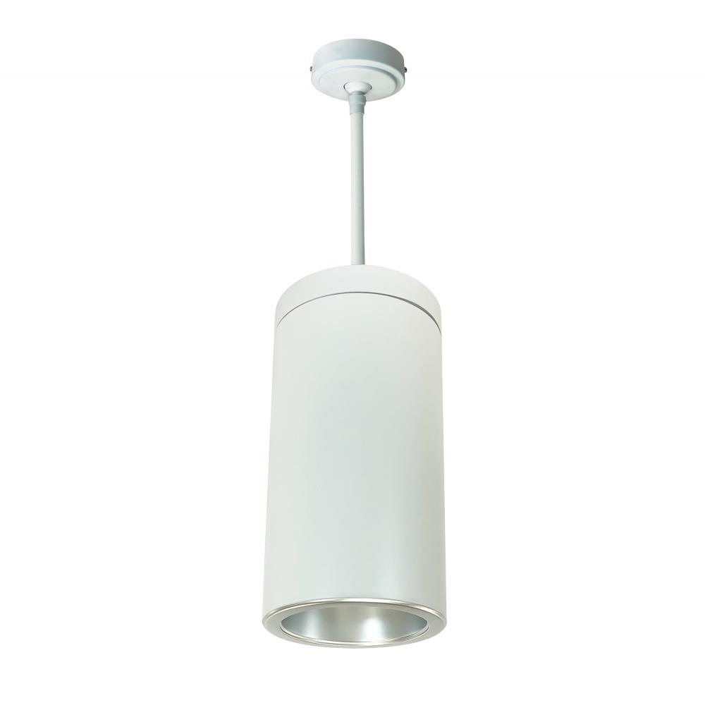 6&#34; Sapphire III Pendant Mount White Cylinder, Diffused Clear Reflector/Diffused Clear Flange,