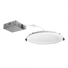 Nora NCSC-R6W2TWMPW - 6" Contractor Series Can-less LED Wafer Downlight with Regressed Baffle, Selectable CCT, Matte