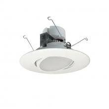 Nora NOX-563430WW - 5"/6" Onyx LED Adjustable Retrofit, 800lm / 12.5W, 3000K, White finish