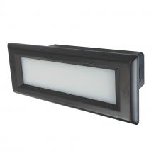 Nora NSW-852/32BZ - Brick Die-Cast LED Step Light w/ Frosted Lens Face Plate, 44lm, 3W, 3000K, Bronze, 120-277V