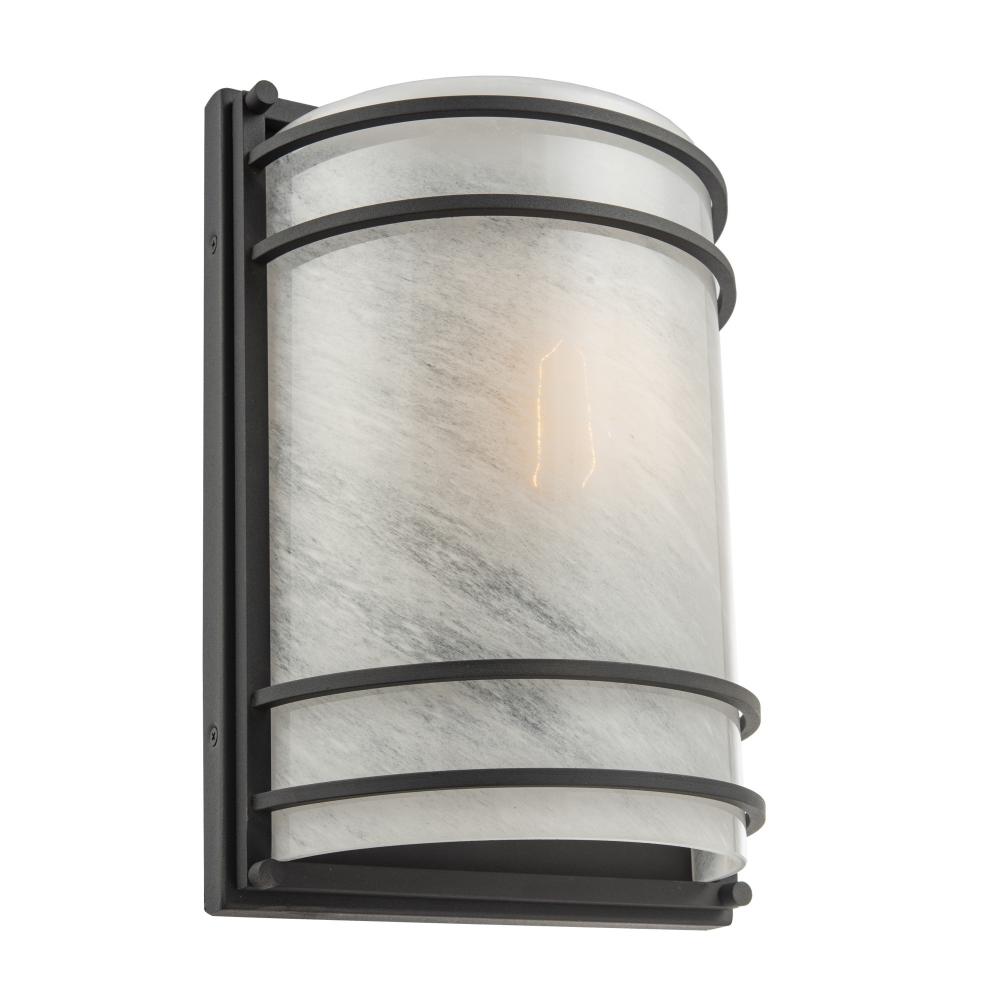 Keswick 1 Light Outdoor Wall Sconce 13&#34;, Black