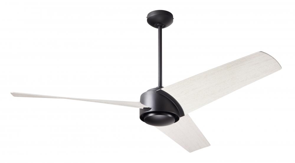 Ambit DC Fan- Matte Black Finish; 56&#34; Whitewash Blades; No Light; Wall Control