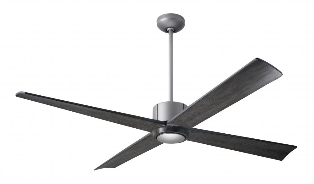 Nouveau DC Fan; Graphite Finish w/ Matte Black; 56&#34; Ebony Blades; No Light