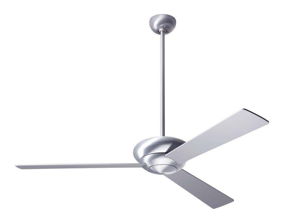 Altus Fan; Brushed Aluminum Finish; 52&#34; Aluminum Blades; No Light; Handheld Remote Control (2-wi