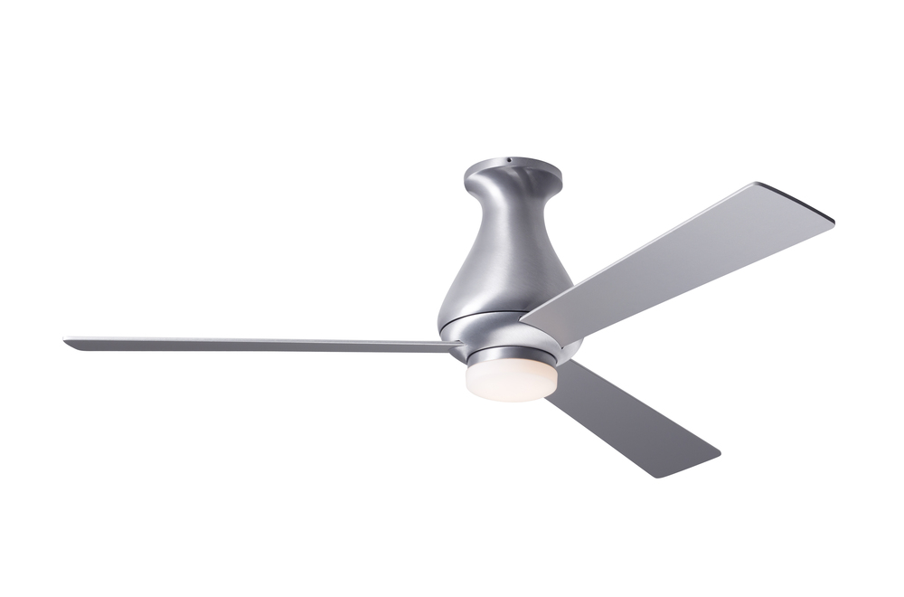 Altus Flush Fan; Brushed Aluminum Finish; 42&#34; Aluminum Blades; 17W LED; Fan Speed and Light Cont