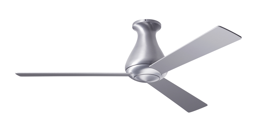 Altus Flush Fan; Brushed Aluminum Finish; 42&#34; Aluminum Blades; No Light; Fan Speed Control