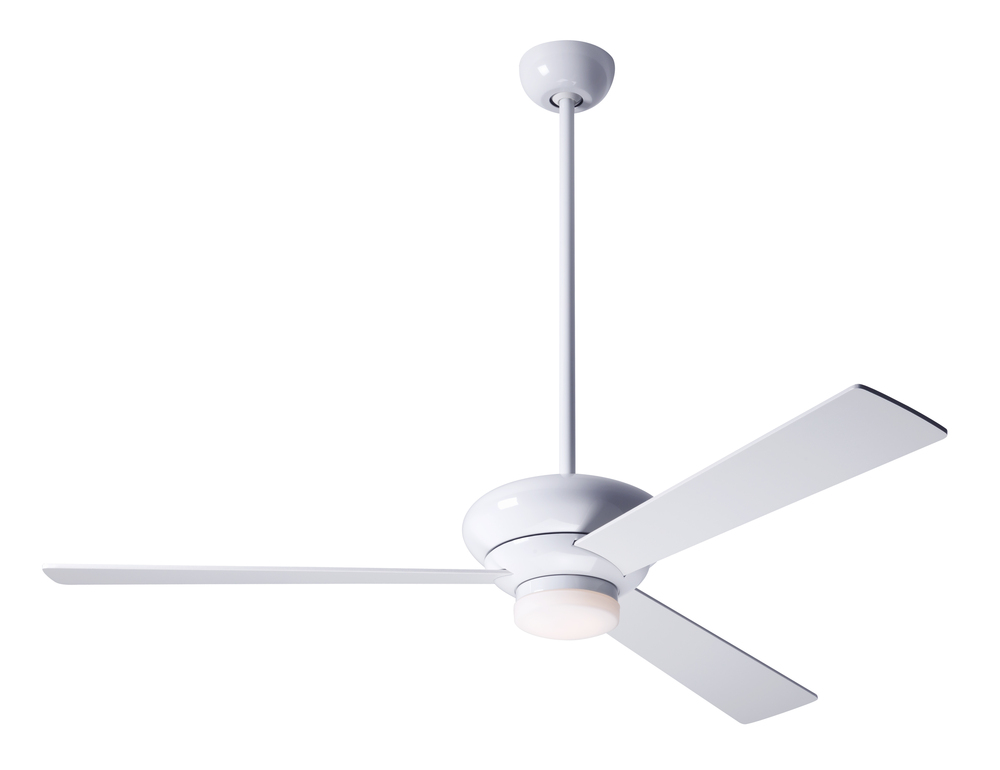 Altus Fan; Gloss White Finish; 52&#34; Black Blades; 17W LED; Wall Control with Remote Handset (2-wi